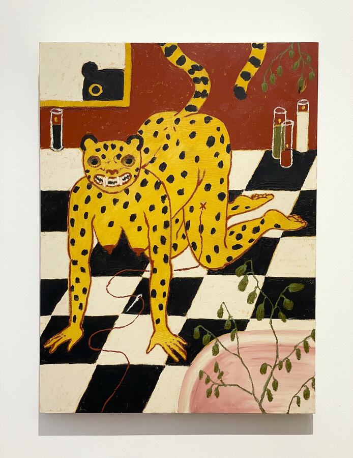 Génesis Androfelino, 2026, 18 x 24 inches, oil stick and oil pastel on board