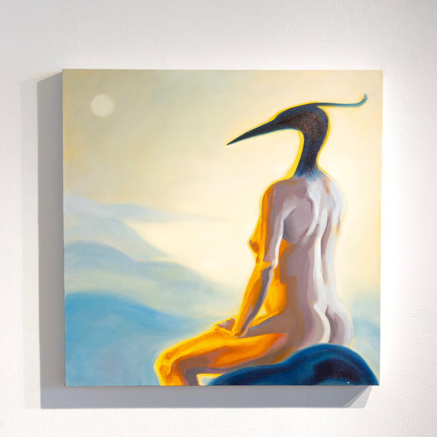 yelamu, 2025, 24x24 inches, oil on canvas